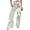 A-Army Green1525, variant on XIAOCHA Women's Stripe Print Wide Leg Pants Smocked High Waist Pants Daily Casual Loose Trousers