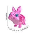 thumbnail image 3 of LEWEEN Blue 3D Printed Easter Bunny Movable Joint Toy, Stress-relieving Sensory Finger Toy Easter Gift, Desktop Decor Ornament For Home Party Kids, 3 of 6