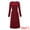 Dark Red, variant on DARING DIVA Knee Length Pencil Long Sleeve Tie Waist Sheath Dress S Black