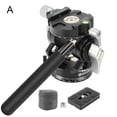 thumbnail image 4 of Generic Rotating Universal Panoramic Tripod Head for Video & Camera Mounting, Arca Swiss Compatible Quick Release Plate, Hydraulic Damped 2D Head for Stable Photography, 4 of 8