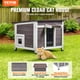 thumbnail image 2 of VEVOR Casa para gatos de exterior, refugio de madera para gatos salvajes con puertas y ventanas en el techo, 2 of 9