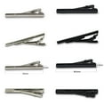 thumbnail image 4 of 4PCS Tie Clips Classic Metal Minimalist Tie Bar Clips Necktie Clips for Men, 4 of 10