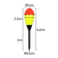 thumbnail image 6 of NIBOLOG Fishing Float Bright Color Good Buoyancy Compact Size Reusable Carry Easily Increase Fishing Rate Carbon Fiber Angling Fishing Bobber Tackle Accessories for Fishing Enthusiast, 6 of 8