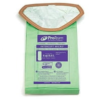 Proteam 107314 Vacum Bags, Industrial-Grade Proteam SuperCoach Vacum Bags, SuperCoach Pro 6 Vacum Bag Filters -- Trap Dangerous Airborne Invisible Partciulates