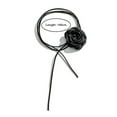 thumbnail image 6 of soumake Long tassel soft fabric rose, ladies velvet fashion flower collar necklace, 6 of 8
