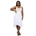thumbnail image 6 of Plus Size Elastic Waist Handkerchief Midi Skirt, 6 of 10