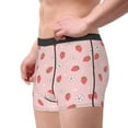 thumbnail image 2 of Pofeuu Floral Strawberr Print Men’s Boxer Briefs, Moisture-Wicking Underwear, Regular,Trunk-X-Large, 2 of 5