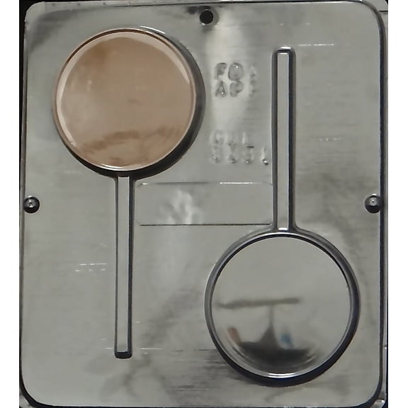 3391 Plain Circle Raised Edge Lollipop Chocolate Candy Mold