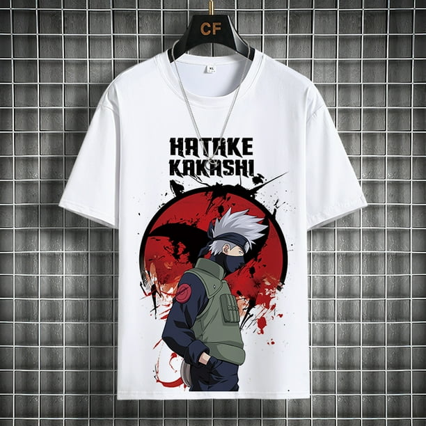 Camiseta de manga corta de Naruto Uchiha Itachi para adolescentes, periférico de Anime, camisa de manga corta, Verano