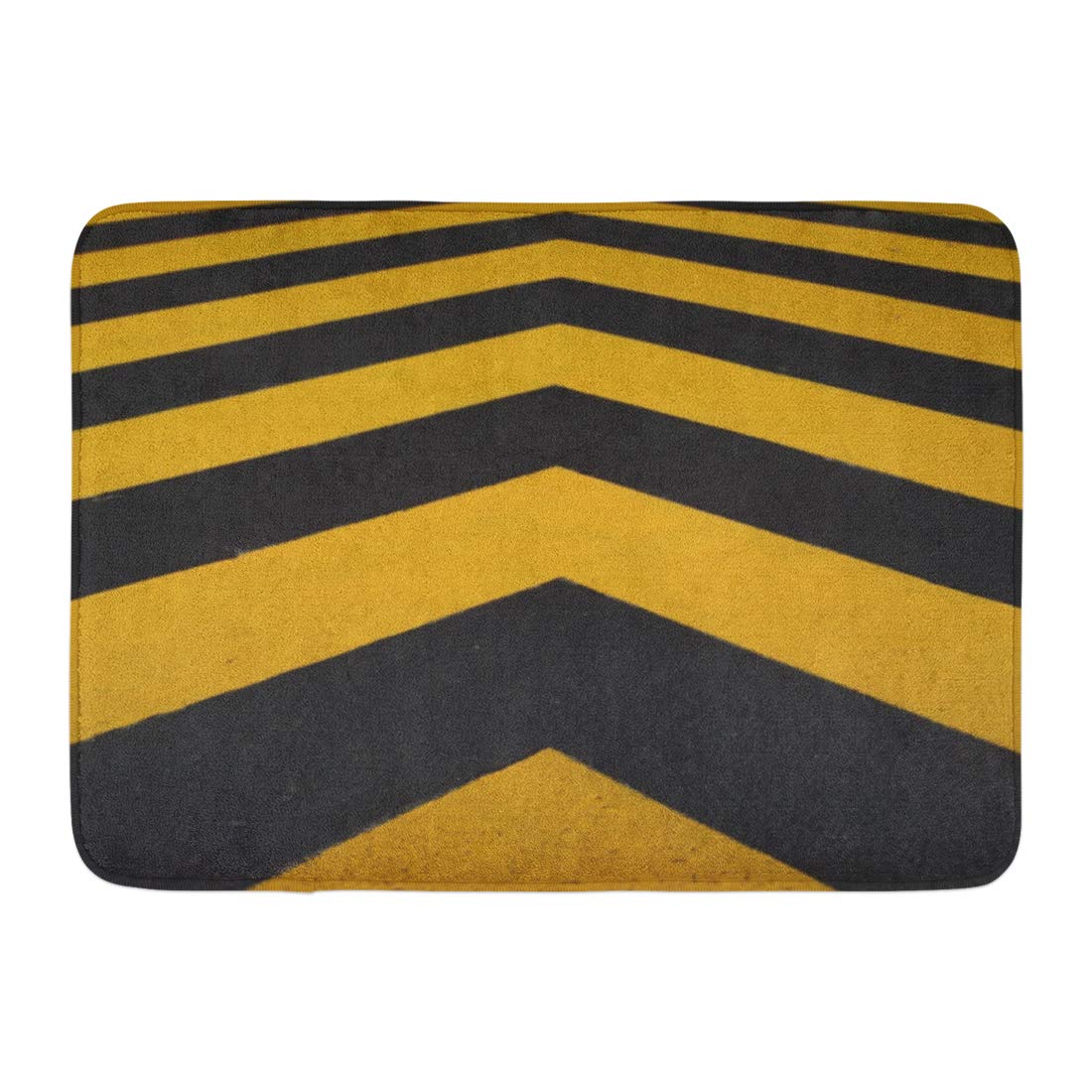 GODPOK Industrial Black Arrow Caution Road Line Yellow Danger Safety ...