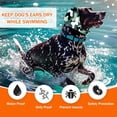 thumbnail image 4 of BAMY Swimming Waterproof Dog Ear Caps Calming Large Dog Ears Cover Shower Cap for Ear Protection for Bath for Grooming (Camouflage, L (Size L: Head Circumference 18"-24")), 4 of 5