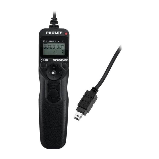 Cable de control remoto con temporizador PHOLSY N10 para cámaras Nikon