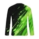 thumbnail image 4 of Blusas y camisas de manga larga y cuello redondo para hombre, camisetas casuales con estampado de moda y cuello redondo, blusas de licra de manga corta para hombre., 4 of 4