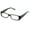 Black, variant on IG Unisex Clear Lens Plastic Fashion Glasses