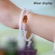 thumbnail image 4 of 2 pares de brazaletes de cristal para mujer, brazaletes de cristal con patrones propicios, pulseras tradicionales a juego, 4 of 5