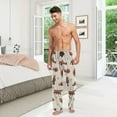 thumbnail image 7 of FREEAMG Red Panda Grass Pattern Men's Pajama Pants Sleepwear Lounge Pajama Bottoms, 7 of 7