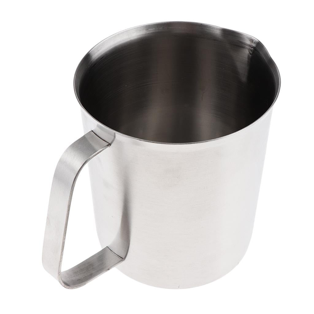 Prettyia Stainless Steel Wax Melting Pouring Pitcher/Cup for DIY Candle/Soap/Candy/Chocolate Making Tools 3 Types 1000ml 