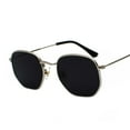 thumbnail image 4 of Mens Sunglasses Metal Frame UV400 Protection Lightweight Fashion Glasses Universal Style Literary Glasses Plus, 4 of 8
