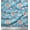 Turquoise Blue, variant on Soimoi Silk Fabric Floral & Cat Cartoon Print Sewing Fabric Yard 42 Inch Wide