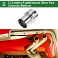 thumbnail image 2 of Unique Bargains 3.15" OD to 4" OD Mandrel Exhaust Bend Elbow Concentric Reducer Pipe Adapter, 2 of 7