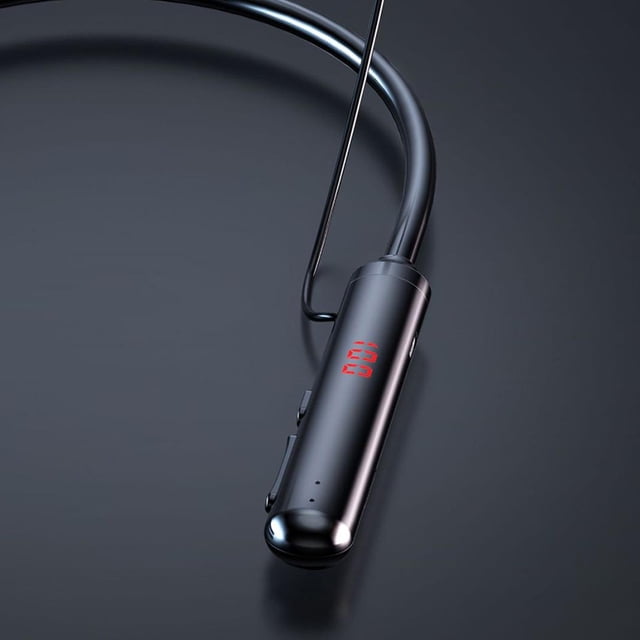 Auriculares para ejercicio, Pantalla de Alimentación LED, 60 tiempo de tiempo de tiempo de de Tiempo de Reproducción, Auriculares Inalámbricos con Banda para El Cu