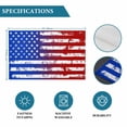 thumbnail image 6 of Red Blue Placemats Set of 8, Ombre Stars Stripes Rustic US Flag Blood Placemats for Dining Table, Place Mats for Kitchen Tabletop, Waterproof Wipeable Dining Table Mats Set, 6 of 9