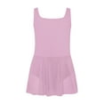 thumbnail image 3 of TTAO Kids Girls Ballet Dress Sleeveless Wide Straps Side Slit Sheer Mesh with Built-in Shorts for Dance Performance Dusty Pink 18-24 Months, 3 of 5