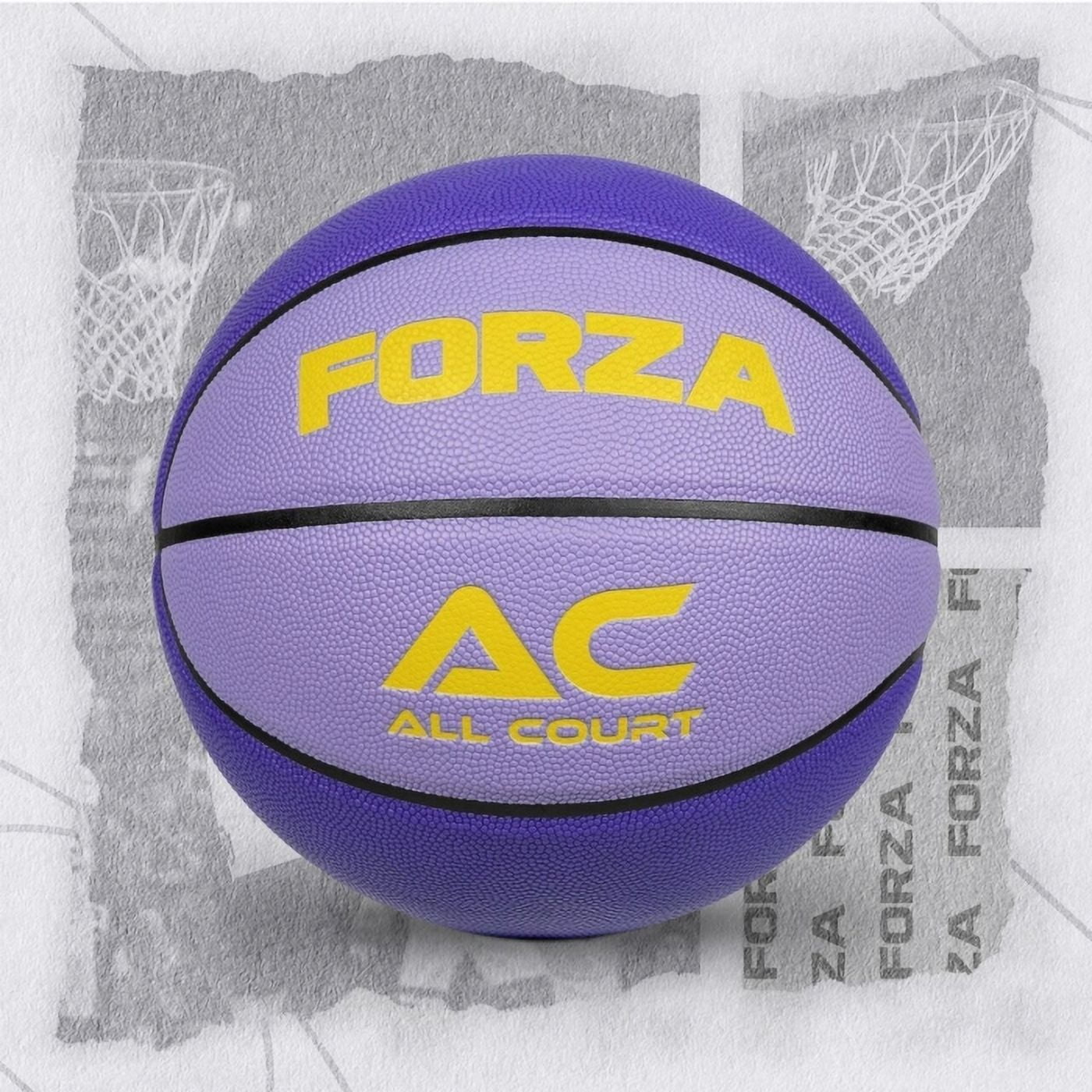 FORZA All Court Basketball | Durable PVC Leather for Indoor & Outdoor Play | High-Performance Grip – Official Sizes for Kids, Youth, and Adults
