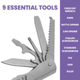 thumbnail image 5 of Zenport MFT106 8-Function Wrench Multi-Tool w/ Carrying Case, Silver, 5 of 7