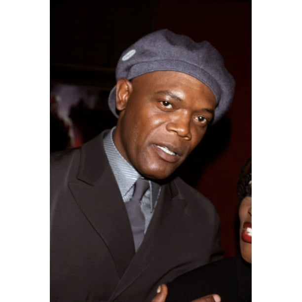 Samuel Jackson In Kangol Hat At Premiere Of Shaft Ny 61200 By Sean Roberts Celebrity 16 x 20 Walmart