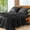 Black, variant on 6 Piece Cooling Bamboo Bed Sheet Set, Luxury Soft Hotel Quality Bedding with 16 Inch Deep Pocket, Breathable Sheets Set for Comfortable All Season Sleep