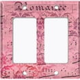 thumbnail image 6 of Metal Light Switch Plate Outlet Cover Red Music Sheet Wallpaper Damask MUS005, 6 of 13