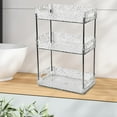 thumbnail image 6 of TISHITA Bathroom Storage Rack Cosmetic Storage Tray Decor Decorative Tray Bathroom Vanity Tray Jewelry Tray for Dorm Shampoo Perfumes 3 Layer, 6 of 8