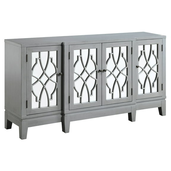 ACME Magdi Rectangular Console Table in Antique Gray