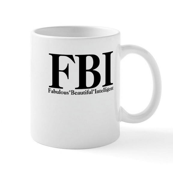 CafePress - FBI Mug - 11 oz Ceramic Mug - Novelty Coffee Tea Cup