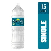 ZEPHYRHILLS Brand 100% Natural Spring Water, 1.5-Liter, Plastic Bottle