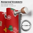 thumbnail image 2 of Outdoor Curtains for Patio Waterproof, Red Christmas Outdoor Privacy Panels Grommet, Xmas Trees Snowmans Snowflakes Gifts Cartoon Blackout Outside Curtains for Porch/Cabana 54"x108", 2 Panels, 2 of 8
