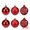Red 2.4", variant on Unique Bargains 6 Pack Electroplated Sphere Orbs Decorative Christmas Ornaments Red 2.4"