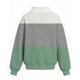 thumbnail image 4 of Grblisyd Sweatshirts for Girls Cute Color Block Preppy Loose Hoodies Crewneck Raglan Long Sleeve Pullover Tops, 4 of 4