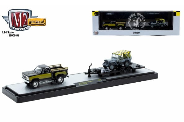 M2 Machines Auto Hauler 77 1979 Dodge 150 Power Wagon 1969