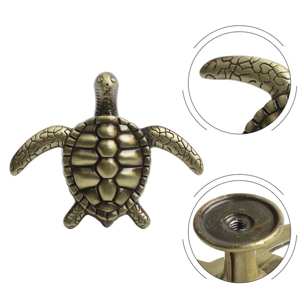 Tortoise Shape Cabinet Pull – Zinc Alloy Animal Design Furniture Handle, 59x48mm, Multi-Layer Plated Finish