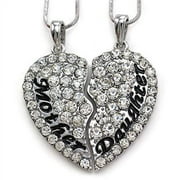 SOUL BREEZE COLLECTION SoulBreezeCollection Mom Daughter Heart Pendant Necklace Gift for Mother Day