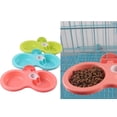 thumbnail image 5 of Goowood Small Dog Food and Water Bowl Set Plastic Double Puppy Cat Feeder Bowls Lightweight Non Slip Dining for Petite Pets, 5 of 8