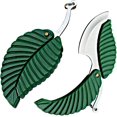 thumbnail image 1 of Paquete de 2 mini cuchillo de hoja verde portátil, regalo de negocios, accesorios creativos para llaves, cuchillo de bolsillo plegable, cuchillo de llavero de bolsillo plegable de acero inoxidable TUNC Sencillez, 1 of 4