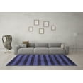 thumbnail image 3 of Ahgly Company Indoor Rectangle Abstract Blue Modern Area Rugs, 6' x 9', 3 of 4