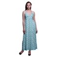 thumbnail image 1 of Bimba Robe Longue Maxi d'Été à Imprimé Floral pour Femme à Col en V Tenue de Villégiature de Vacances-Petit, 1 of 6