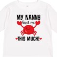 thumbnail image 4 of Inktastic Nanny Loves Me Grandson Boys or Girls Long Sleeve Toddler T-Shirt, 4 of 5
