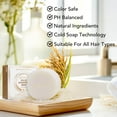 thumbnail image 2 of Aliver Solid Rice Shampoo Bar for Strengthening Hair, Natural Soap, for All Hair Types, 2 of 9