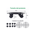 thumbnail image 2 of 2 Soportes De Base De Maceta De Metal Con Ruedas, 2 of 4