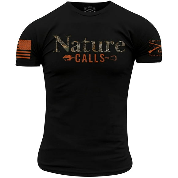 Grunt Style Realtree Edge - Nature Calls T-Shirt - Small - Black